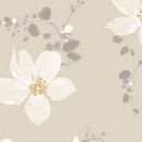 טפט פרחים מלבלבים אפור-לבן | 10411202
