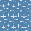 בד אפליקציה מטוסים רקע כחול